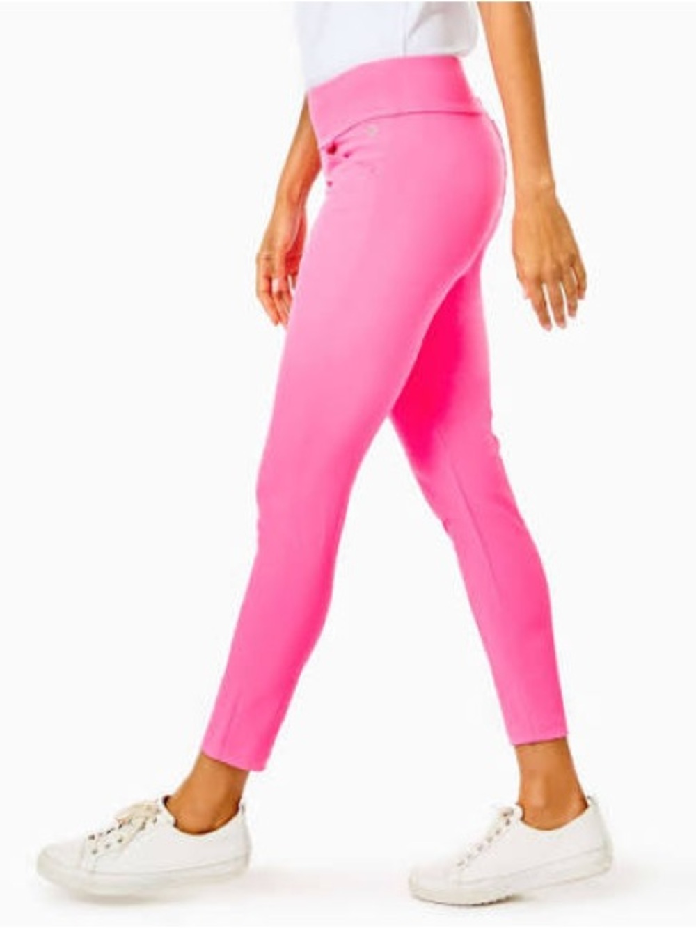 NWT Lilly Pulitzer UPF 50+ Luxletic® Corso Pant in Aura Pink, Sz 2 - Picture 4 of 9